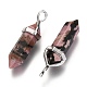 Natural Rhodonite Double Terminated Pointed Pendants G-F295-05D-4