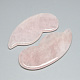 Tablas de gua sha de cuarzo rosa natural G-S265-15-1