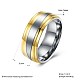 Men's Titanium Steel Finger Rings RJEW-BB27605-A-7-6
