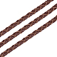Cordon en cuir reborn tressé pandahall élite pour la fabrication de collier de bracelet WL-PH0002-01B-2