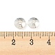 真鍮製スペーサービーズ  双円錐形  銀  6.5x3.5mm  穴：2mm KK-I562-S-3