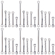 Beebeecraft 100Pcs 5 Styles 304 Stainless Steel Connector Charms STAS-BBC0002-76-1