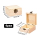 Quadratische Kiste aus Kiefernholz CON-PH0001-97-4