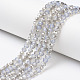 Chapelets de perles en verre électroplaqué EGLA-A034-J8mm-E02-1