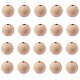 PandaHall 50 Pcs Natural Round Wood Beads Wooden Loose Spacer Beads Diameter 30mm Lead Free For Jewelry Making DIY Handmade Craft WOOD-PH0004-30mm-LF-2