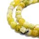 Brins de perles turquoise jaune naturel (jaspe) G-P457-B01-47-2