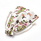 Polycotton(Polyester Cotton) Packing Pouches Drawstring Bags ABAG-S003-04D-3