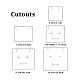 Yilisi 5 stücke 5 größen karton schubladenboxen CON-YS0001-02-6