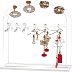 Transparent Acrylic Earring Display Stands ODIS-WH0025-62-1