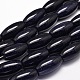 Synthetic Blue Goldstone Beads Strands G-L398-01-30x15mm-1