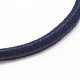 女の子のヘアアクセサリー  ナイロン糸弾性繊維ヘアゴム  ポニーテールホルダー  ミッドナイトブルー  43mm X-OHAR-J023-01-2
