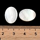 Natürliche weiße Muschel cabochons SSHEL-M022-03-3