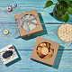 BENECREAT 24 Packs 9.3x9.3x3.8cm Round Clear PVC Window Gift Boxes CON-WH0081-33-5