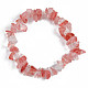 Bracelets extensibles de perles de verre de pierre de pastèque unisexe BJEW-S143-39-2