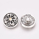 Alloy Rhinestone Snap Buttons SNAP-S009-030-2