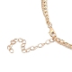 Alloy Double Layered Necklaces NJEW-B0002-12G-3