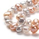 Fili di perle di perle d'acqua dolce coltivate naturali PEAR-L033-45D-2