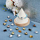 Dicosmétique 40 pièces 4 couleurs triangle apétale embouts cône de perles cônes de perles de style tibétain cônes de boucle d'oreille en alliage bouchon de perle terminateurs fournitures pour gland fabrication de bijoux artisanat FIND-DC0003-95-4