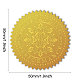 Adesivi autoadesivi in lamina d'oro in rilievo DIY-WH0211-387-2