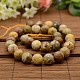 Natural Flower Agate Round Bead Strands G-N0078-F12mm-14-2