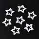 Anillos de unión de perlas de imitación de plástico abs OACR-T015-02-14-1