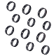 Unicraftale 12 pz 6 set di anelli scanalati con strass di cristallo RJEW-UN0002-72EB-7