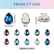 Cheriswelry 100pcs 10 couleurs coudre sur strass DIY-CW0001-38-5