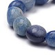 Natürliche blaue Aventurin Stretch Perlen Armbänder BJEW-K213-C18-3