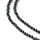 Natürliche schwarze Turmalin Perlen Stränge G-F748-Y01-01-4