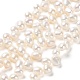 Fili di perle di perle d'acqua dolce coltivate naturali PEAR-J007-64-1