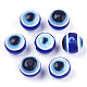 Abalorios de resina de mal de ojo X-RESI-R140-8mm-01-1