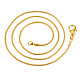 Латунные круглые ожерелья в виде змей X-NJEW-R171-02-3