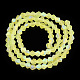 Imitez des brins de perles en verre givré bicône en cristal autrichien GLAA-F029-TM3mm-A21-3