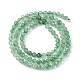 Perles vertes naturelles quartz fraise brins G-Z034-A02-03-3
