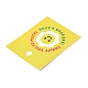 Étiquettes cadeaux rectangulaires en papier avec visage souriant imprimé CDIS-F006-01-3