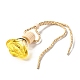Rose-shaped Refillable Empty Perfume Bottles Pendant HJEW-D001-09A-3