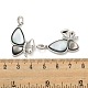 Латунные микропаве прозрачные подвески с фианитом KK-L211-019P-03-3
