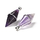 Natural Amethyst Pointed Pendants G-F763-04P-05-2
