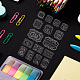 カスタムPVCプラスチッククリアスタンプ  DIYスクラップブッキング用  装飾的なフォトアルバム  カード作り  言葉  160x110mm DIY-WH0618-0072-4