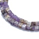 Natural Chevron Amethyst Beads Strands G-F631-C18-3