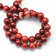 Dyed Natural Coral Round Bead Strands CORA-Q024-6mm-02-2