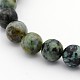 Mixed Size Natural African Turquoise(Jasper) Round Bead Strands TURQ-X0004-2