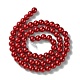 Eco-Friendly Dyed Glass Pearl Bead Strands HY-A008-6mm-RB084-2