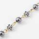 Perlas de cristal redondas hechas a mano cadenas para hacer collares pulseras AJEW-JB00072-02-1