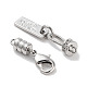 Латунная застежка из прозрачного циркония с микропаве KK-C051-52P-2