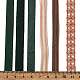 18 ヤード 6 スタイルのポリエステル リボン  DIY手作りクラフト用  髪のちょう結びとギフトの装飾  緑色のカラーパレット  濃い緑  3/8~1/2インチ（10~12mm）  約3ヤード/スタイル SRIB-C001-G04-4