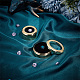 PH PandaHall 2 Sizes Gemstone Display Box 1.3 1.6'' Round Loose Diamond Gemstone Display Case Gold Alloy Jewellery Box Container with Window for Proposal Jewellery Diamond Wedding Necklace Anniversary CON-PH0002-91-2