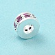 Perles de placage en laiton avec zircone cubique de micro pave KK-A196-04S-3