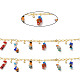 Handgefertigte Perlenketten aus Messing CHC-P011-D01-G-2