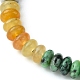 Braccialetti con perline intrecciate rotonde e piatte con pietre preziose naturali e sintetiche BJEW-JB09710-01-3